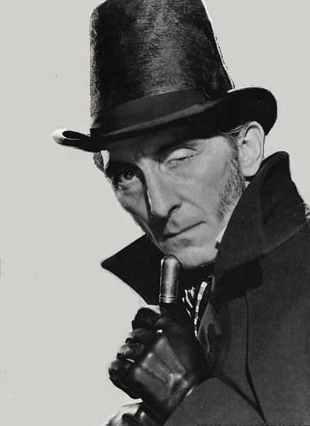 Peter Cushing, mémorable, dans le rôle du Dr. Know de "L'Impasse aux violences" de John Gilling (1960)