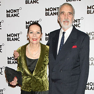 Christopher Lee et son épouse