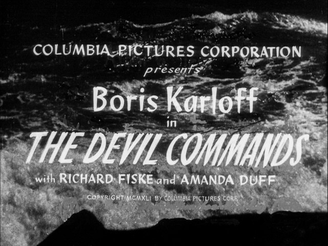 The Devil Commands (1941)