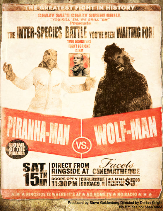 Piranha Man Versus Wolf Man: Howl of the Piranha
