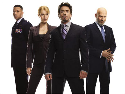 Robert Downey Jr., Gwyneth Paltrow, Jeff Bridges et Terrence Howard