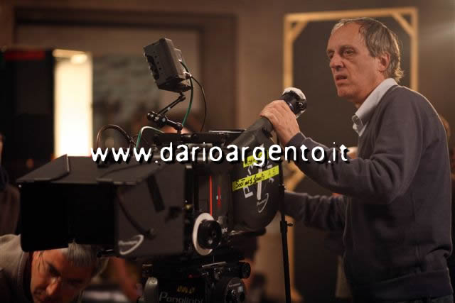 Dario Argento sur le tournage