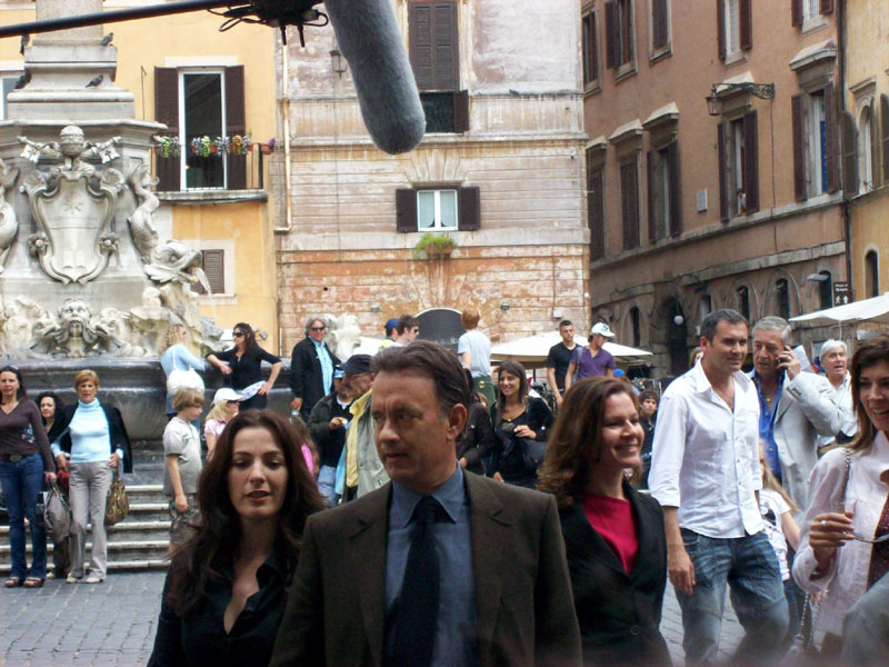 photos du tournage à Rome