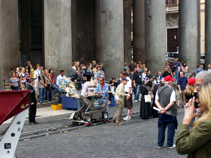photos du tournage à Rome