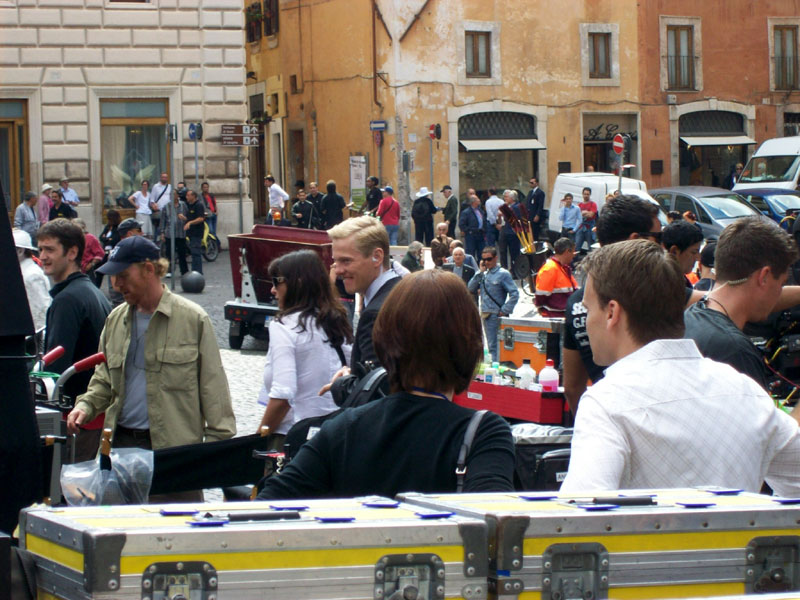 photos du tournage à Rome