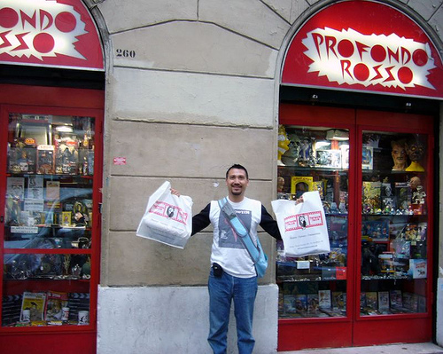 la boutique de Dario Argento à Rome