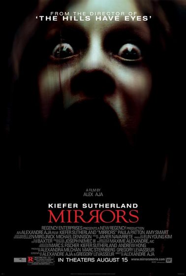 L'affiche -superbe ! - américaine de "Mirrors", d'Alexandre Aja, dont nous vous avons déjà parlé en avant première, et qui aura droit à un dossier dans le fantastique n° de septembre de l'EF ! (après le n° double de cet été)