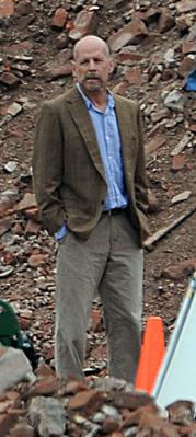Bruce Willis sur le tournage