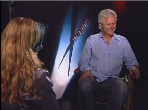 Staci interviewant Chris Carter