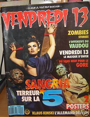 Le magazine VENDREDI 13, créé en 1988 par Alain Schlockoff