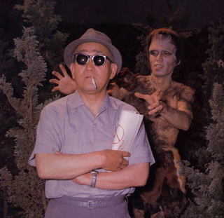 Eiji Tsuburaya sur le tournage de "Frankenstein Conquers the World" (1965)