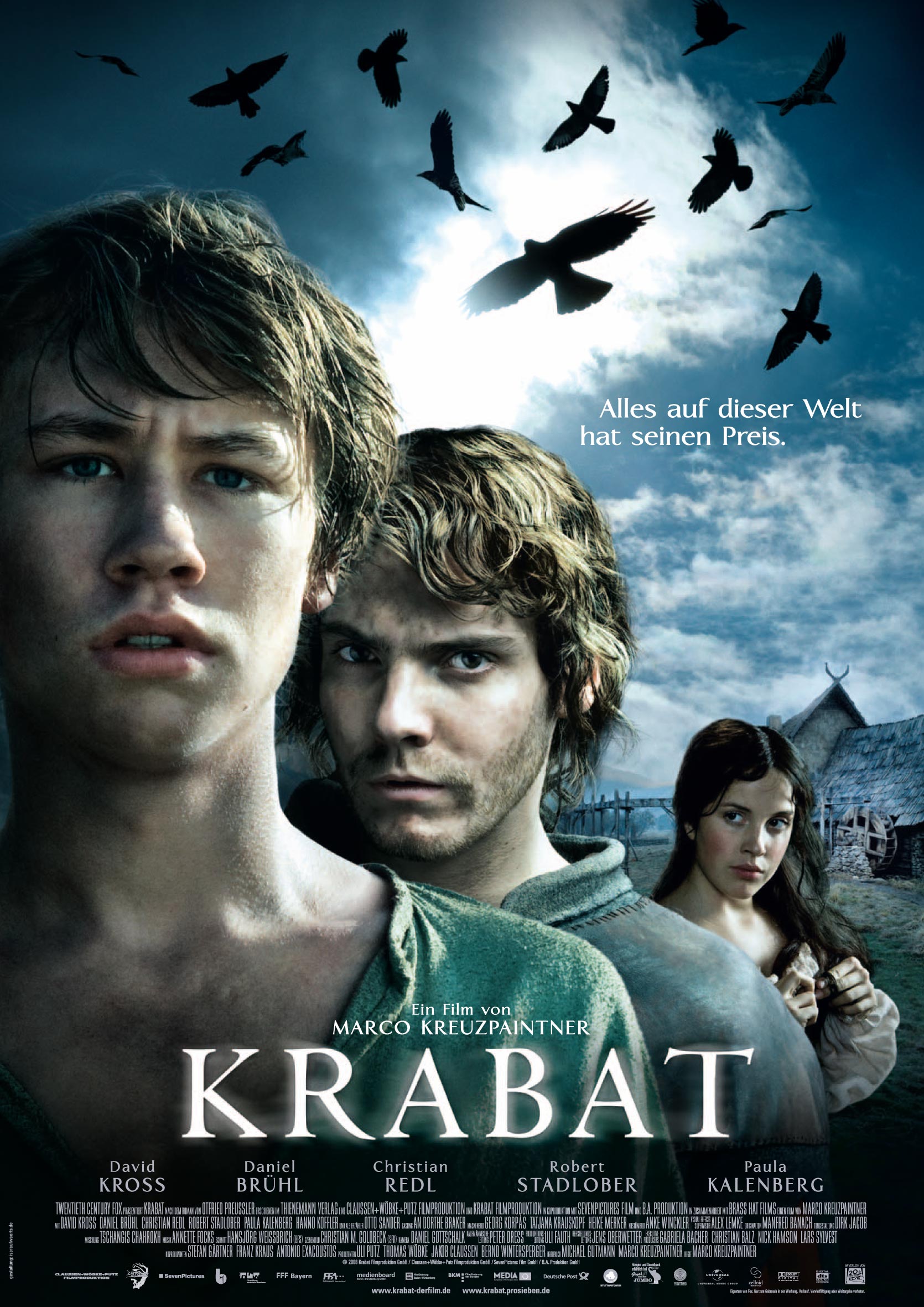 Un film fantastique allemand réminiscent des contes de Grimm : "Krabat", distribué le 9 octobre prochain outre-Rhin (suite ci-dessous)