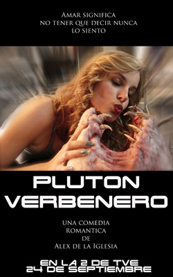 Le réalisateur Alex de la Iglesia vient de lancer avec "Pluton Verbenero" ce qu'il qualifie de "premier sit-com de SF fait en Espagne" (suite ci-dessous)