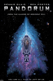 Produit par Paul W.S. Anderson, Jeremy Bolt et Robert Kulzer, "Pandorum", de Christian Alvart ("Antibodies") mêle horreur et SF, mettant en scène deux astronautes d'éveillant d'un long sommeil, et s'apercevant que rien ne fonctionne !