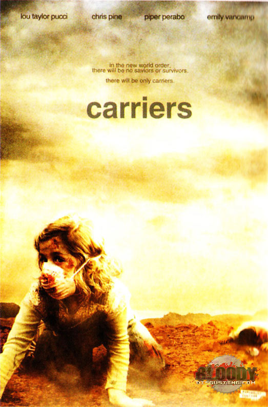 Tourné voici deux ans mais toujours pas sorti, "Carriers", thriller d'horreur d'Alex Pastor et David Pastor, voient 4 amis tenter d'échapper une pandémie virale. Ils apprennent bientôt qu'ils sont eux-même plus dangereux que n'importe quel virus !
