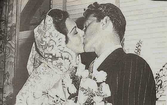 photo de mariage de ses parents