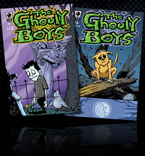Le scénariste Sam Esmail a été chargé par Mandate Pictures (Les Passagers), qui en a acquis les droits en 2006, d'adapter la BD pour enfants "The Ghouly Boys" (suite ci-dessous)