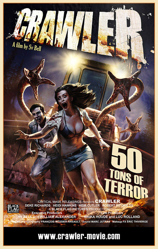 Dans "Crawler," une équipe de construction essaie de résoudre un mystère concernant leur bulldozer, qui semble avoir son propre cerveau... et une insatiable haine pour l'espèce humaine. ! (suite ci-dessous)