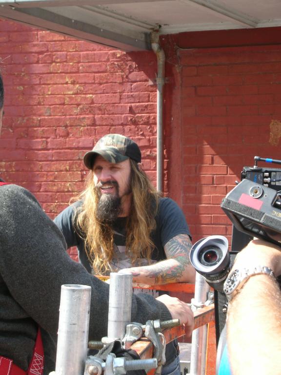 Rob Zombie sur le tournage