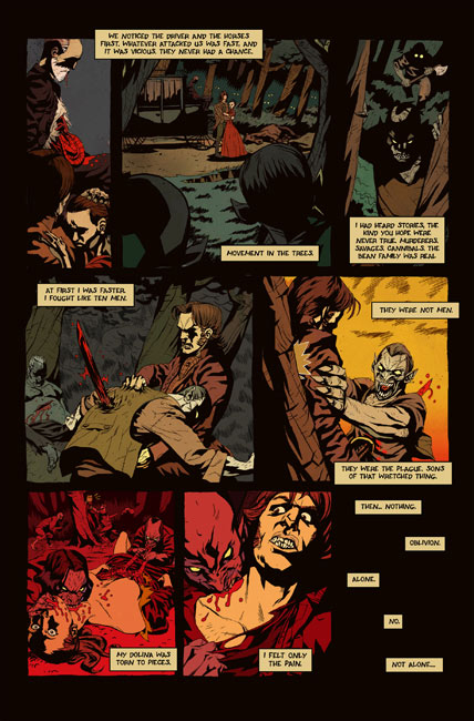 .....dans une série de 12 romans graphiques écrite par le cinéaste, son directeur artistique Kevin Hutchinson et son principal acteur, Adam Kenneth Wilson, les illustrations étant signées par Justin Ercikson.