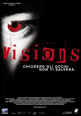 Premier long-métrage de l'Italien Luigi Cecinelli, "Visions",  qui sortira le 5 juin prochain en Italie, est un thriller d'horreur psychologique évocateur des giallos des seventies (suite ci-dessous)