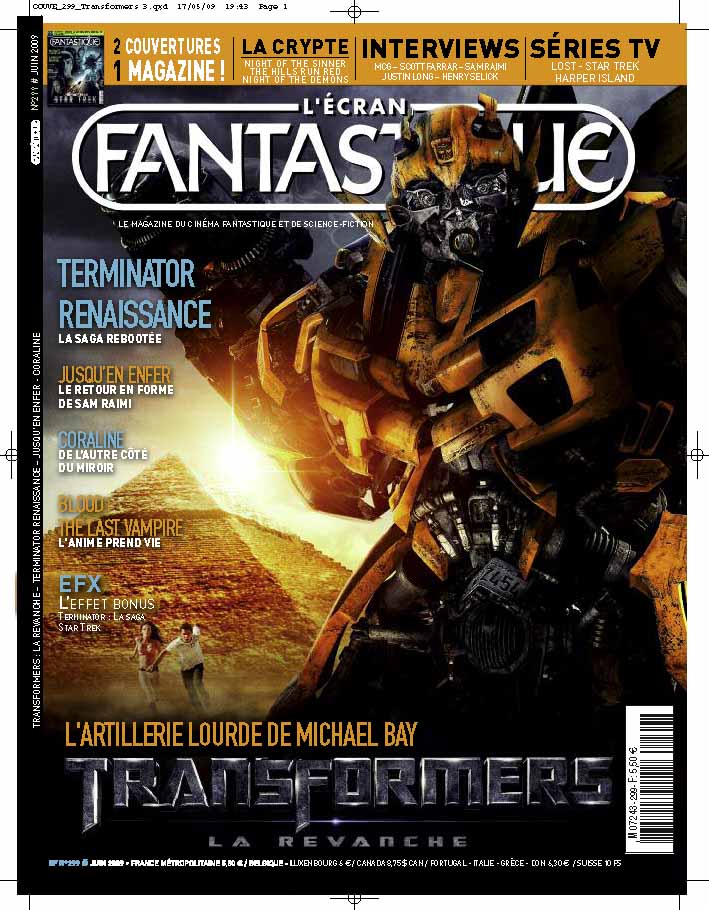 Parution aujourd'hui en kiosques du nouveau numéro de L'Ecran Fantastique !