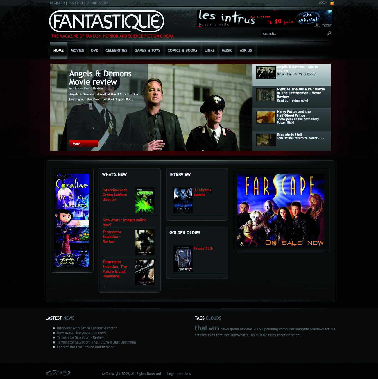 Le site de L'Ecran Fantastique existe désormais en anglais ! (voir ci-dessous)