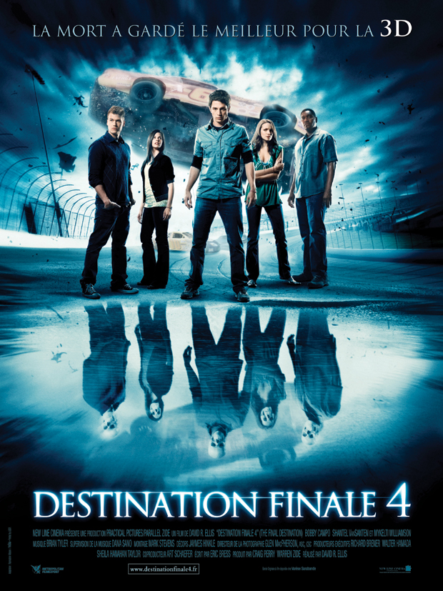 En solide compétition aux USA avant hier, "Destination finale 4" a finalement battu "Halloween 2", le premier récoltant 10,9 M$ au box-office et le second 7,6 M$ (suite ci-dessous).