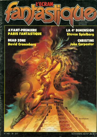 1983 - n° 39  Couverture BORIS - Paris Fantastique / Steven SPIELBERG / David CRONENBERG / John CARPENTER