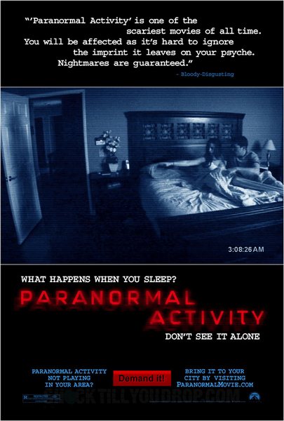 Phénomène du box-office américain (22M$ pour le seul premier week-end), ayant devancé "Saw 6", pourtant l'une des plus lucratives franchises d'horreur, "Paranormal Activity" va peut-être connaître une suite, finalement....