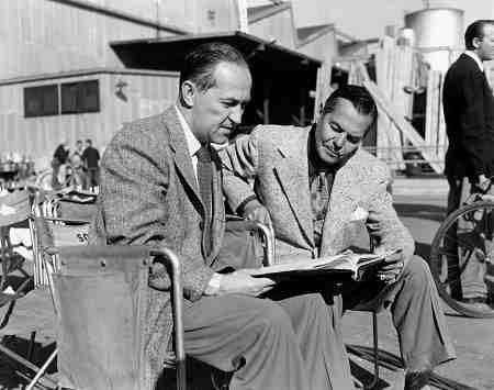 Sur le plateau de "La Guerre des Mondes" avec Byron Haskin