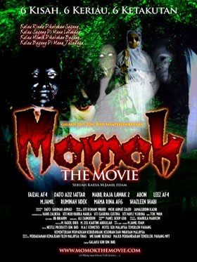 Comédie d'horreur distribuée récemment en Malaisie, "Momok the Movie", de M. Jamil, se compose de six histoires mettant en scène des légendes urbaines et des fantômes malais (suite ci-dessous)