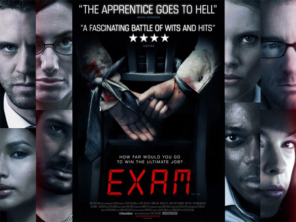 C'est le 8 janvier que sortira au Royaume-Uni le thriller horrifique "Exam" de Stuart Hazeldine  (suite ci-dessous)