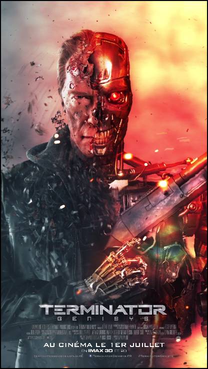 l'affiche anmée de TERMINATOR GENISYIS