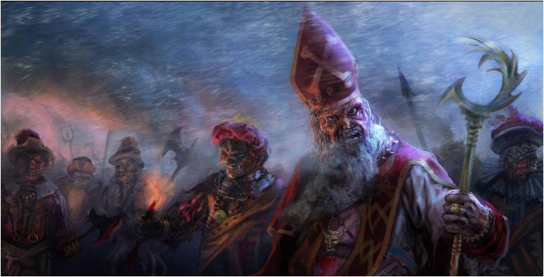 ...... et ses hommes de main en mettant le feu au navire sur lequel il voyage. Niklas jure alors de se venger. A présent, chaque fois qu'il y a une pleine lune le 5 décembre, date de sa mort, événement quoi se produit tous les 36 ans, St. Niklas et sa ban