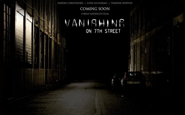 Marquant le retour à l'horreur du réalisateur après "Session 9" en 2001, "Vanishing on 7th Steet" de Brad Anderson (The Machinist), tourné en octobre dernier à Detroit, est à présent en postproduction (suite ci-dessous)