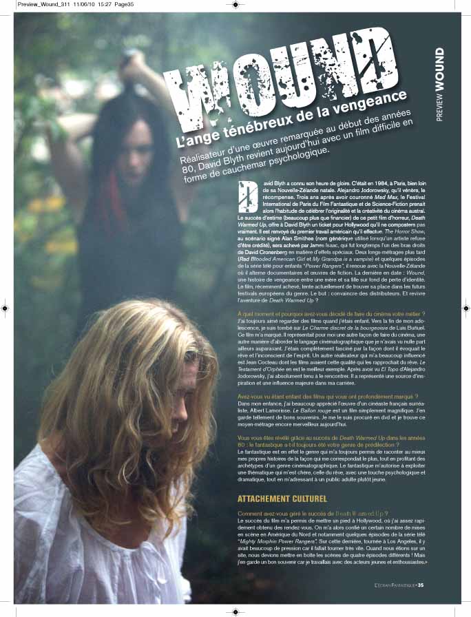 preview sur le film dans le numéro d'été 2010 de l'E.F.