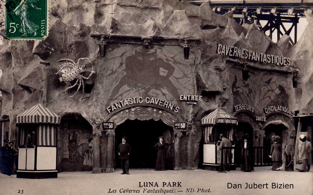 Train fantôme au Luna Park de Paris (1900)