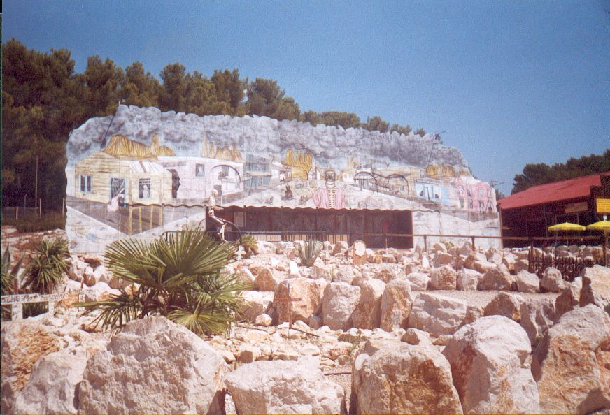 L'ancien train-fantôme de OK Corral