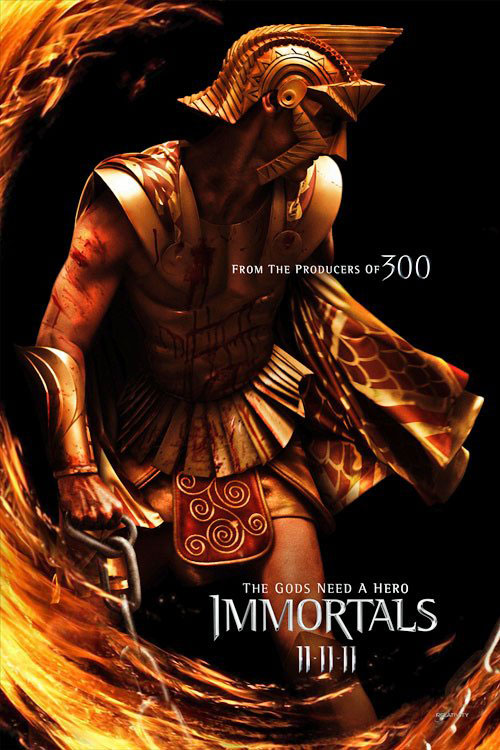 Avec "Immortals", où le jeune guerrier Thésée mène ses hommes à rejoindre les dieux grecs dans un grand combat contre les Titans, Tarsem Singh ("The Cell") se lance sur les traces du "Choc des titans" et de "300".