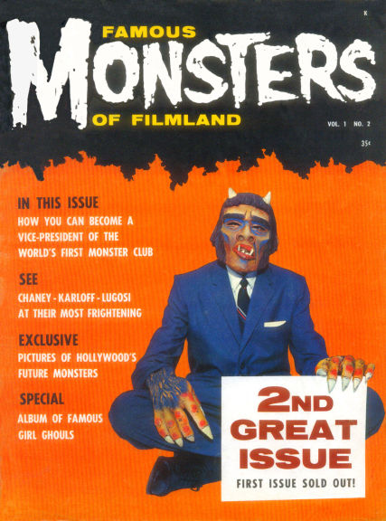 Famous Monsters of Filmland n°2 (sous le masque : James Warren, éditeur du magazine)