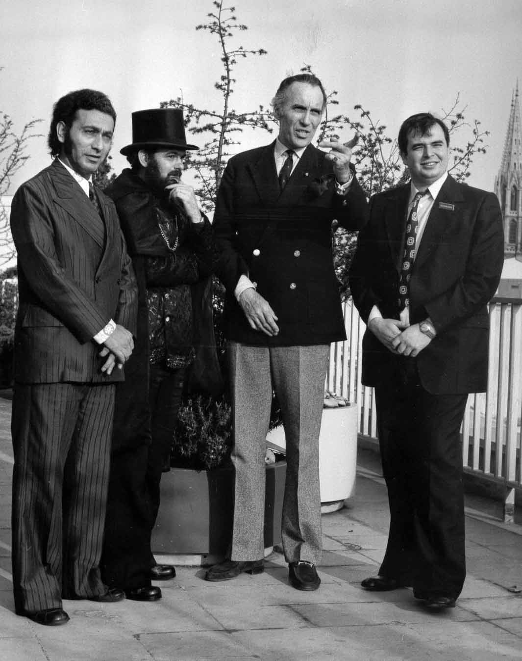 Jose Mojica Marins, Christopher Lee et Alain Schlockoff