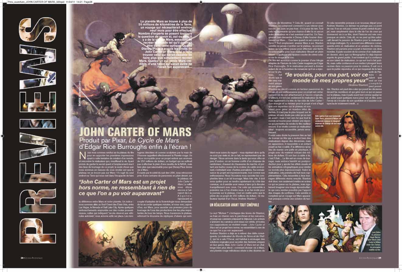 "John Carter of Mars" dans l'EF