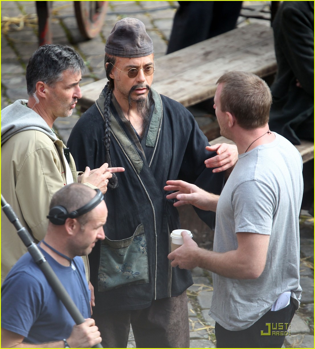 Robert Downey Jr sur le tournage