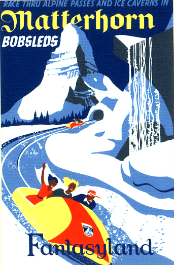voir l'attraction Matterhorn Bobsleds ci dessous