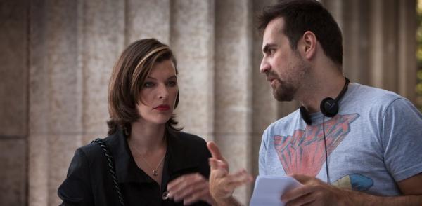 Milla Jovovich et Julien Magnat, le réalisateur