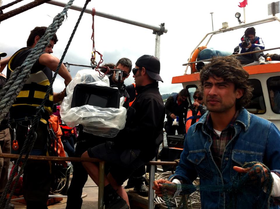 le réalisateur, sur le tournage