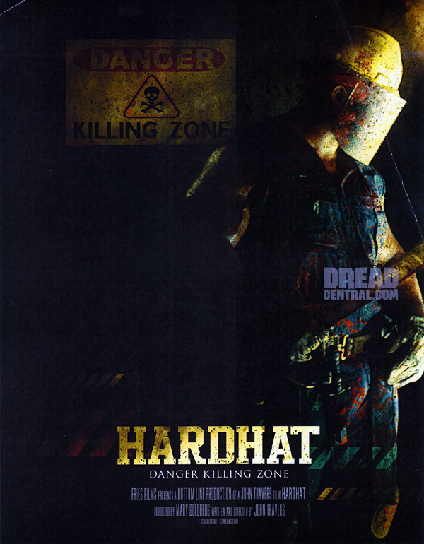 Le scénariste et réalisateur John Travers a signé pour Bottom Line Production le slasher gore "Hardhat" (voir ci-dessous)