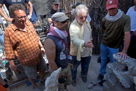 Tobe Hooper sur le tournage