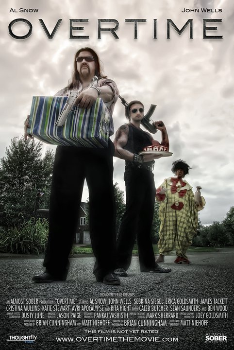 Ancienne superstar du catch, Al Snow est la covedette avec John Wells de "Overtime", une comédie d'horreur et de SF de Matt Niehoff....  (voir ci-dessous)